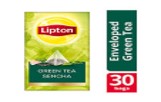 LIPTON ENV GREEN SENCHA 30S 6X54G